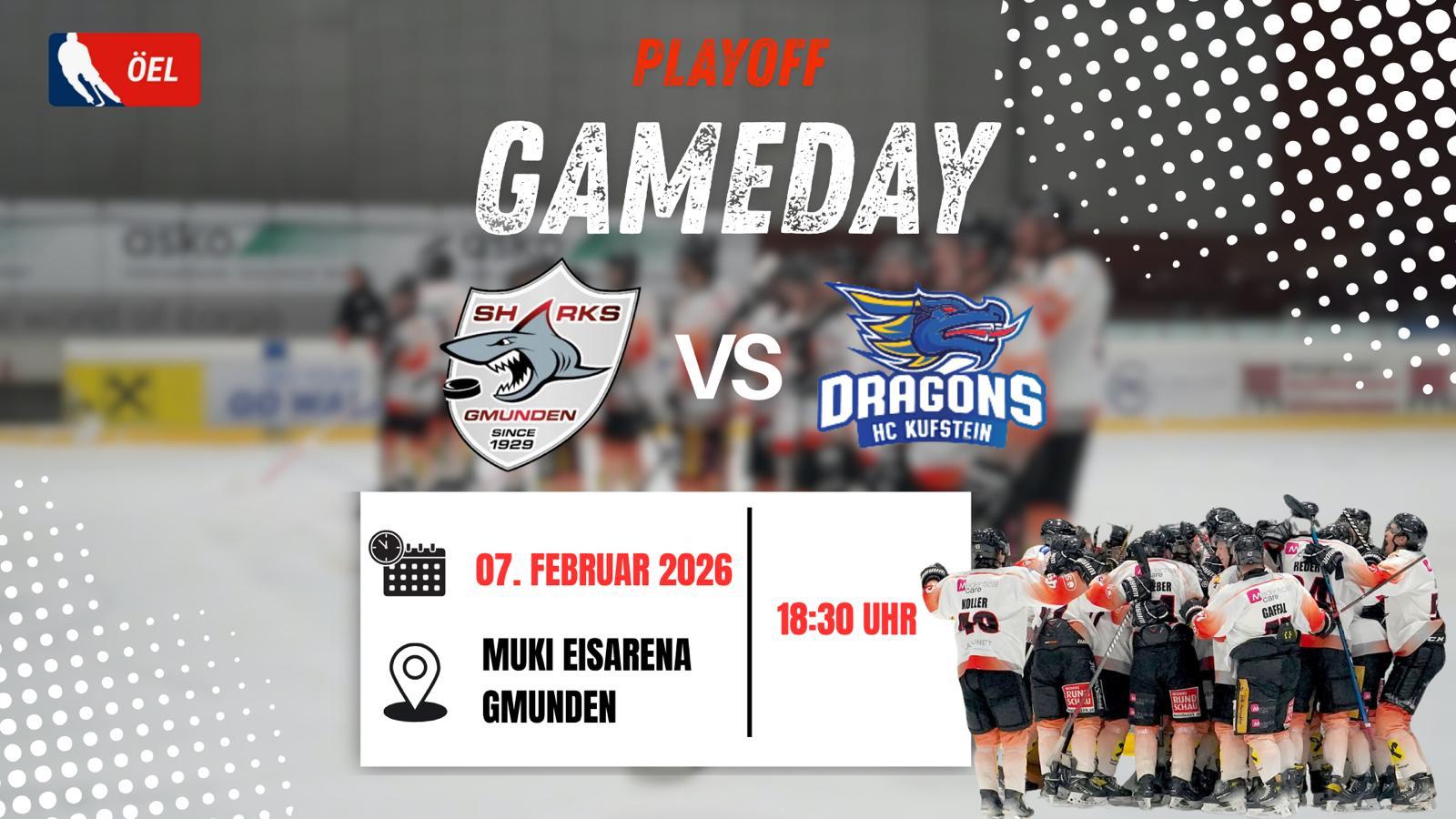 Start in die Playoffs, der Gegner ist der HC Kufstein.
