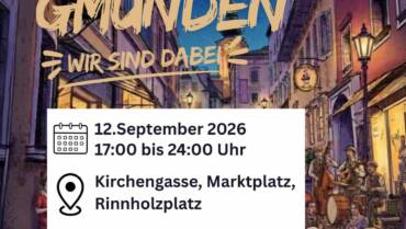 Am 12. September wird die Gmundner Innenstadt zur Festzone – die Sharks sind mittendrin!