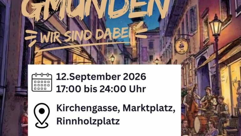 Am 12. September wird die Gmundner Innenstadt zur Festzone – die Sharks sind mittendrin!